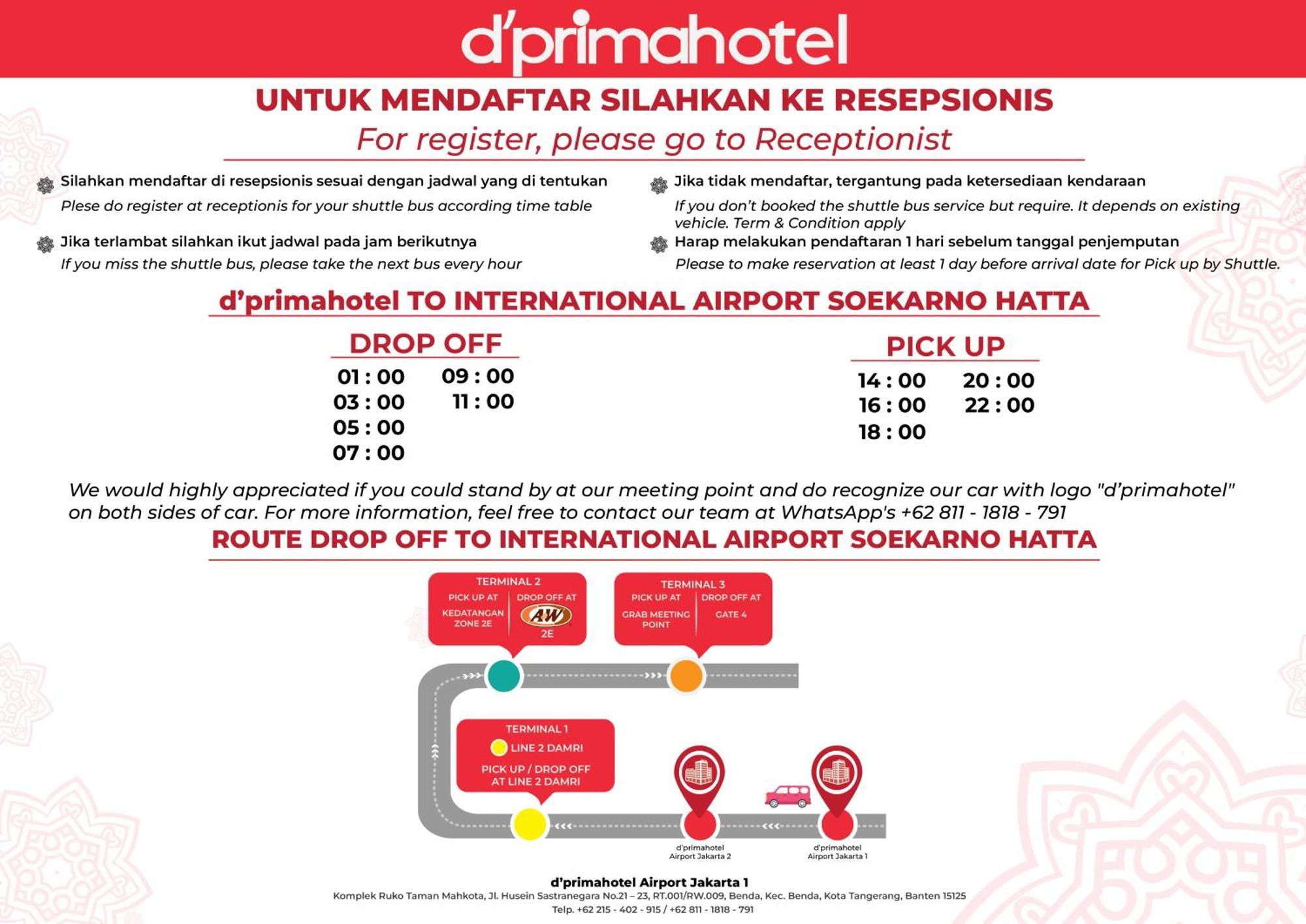 D'Primahotel Airport Jakarta 1 Tangerang Exterior photo